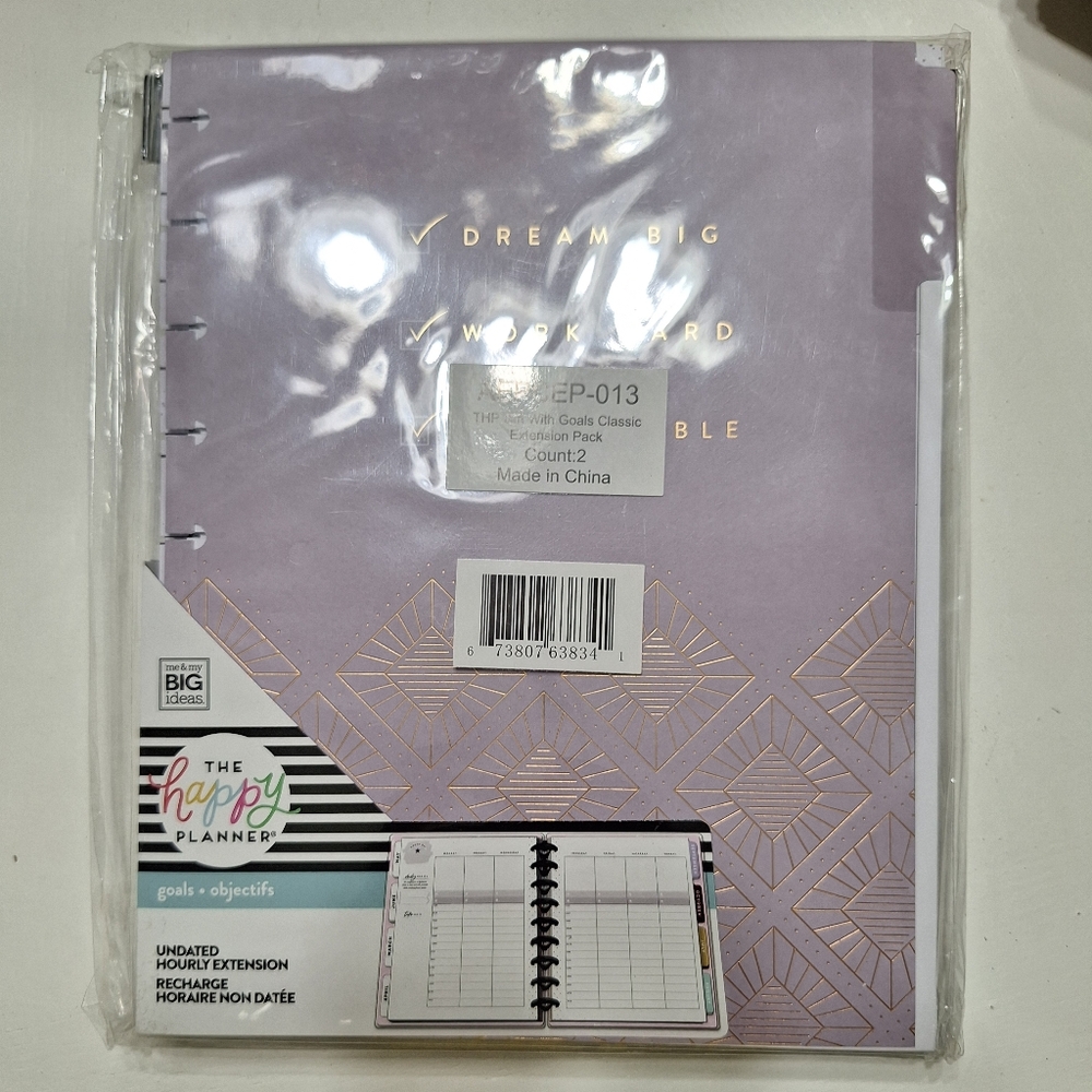 Happy planner classic size girl with goals extension packs